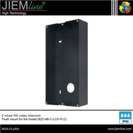 CAJA EMPOTRAR ESTACIÓN EXTERIOR 82214B-C-LCD-PLC-S - BOX-FLUSH-1