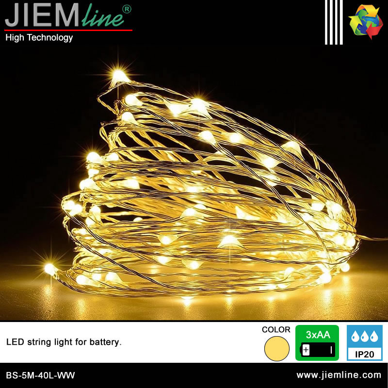 guirnalda led bateria navidad