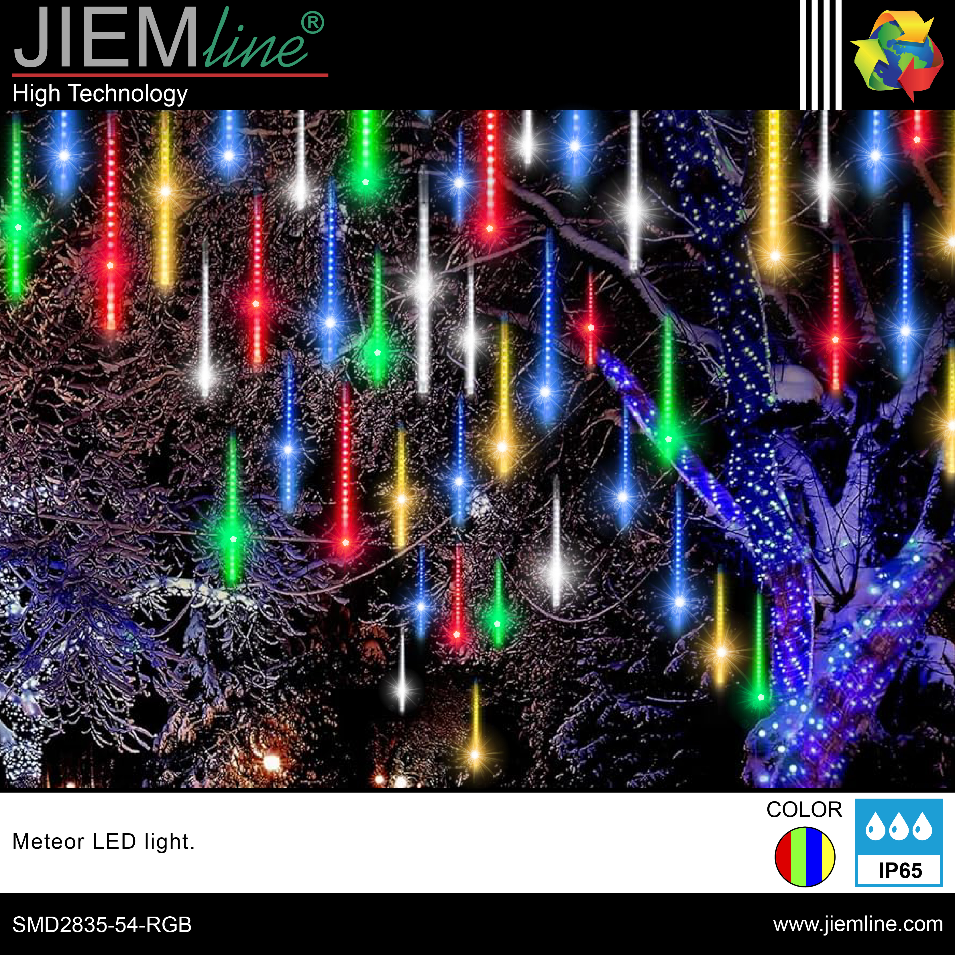 meteoritos led navidad